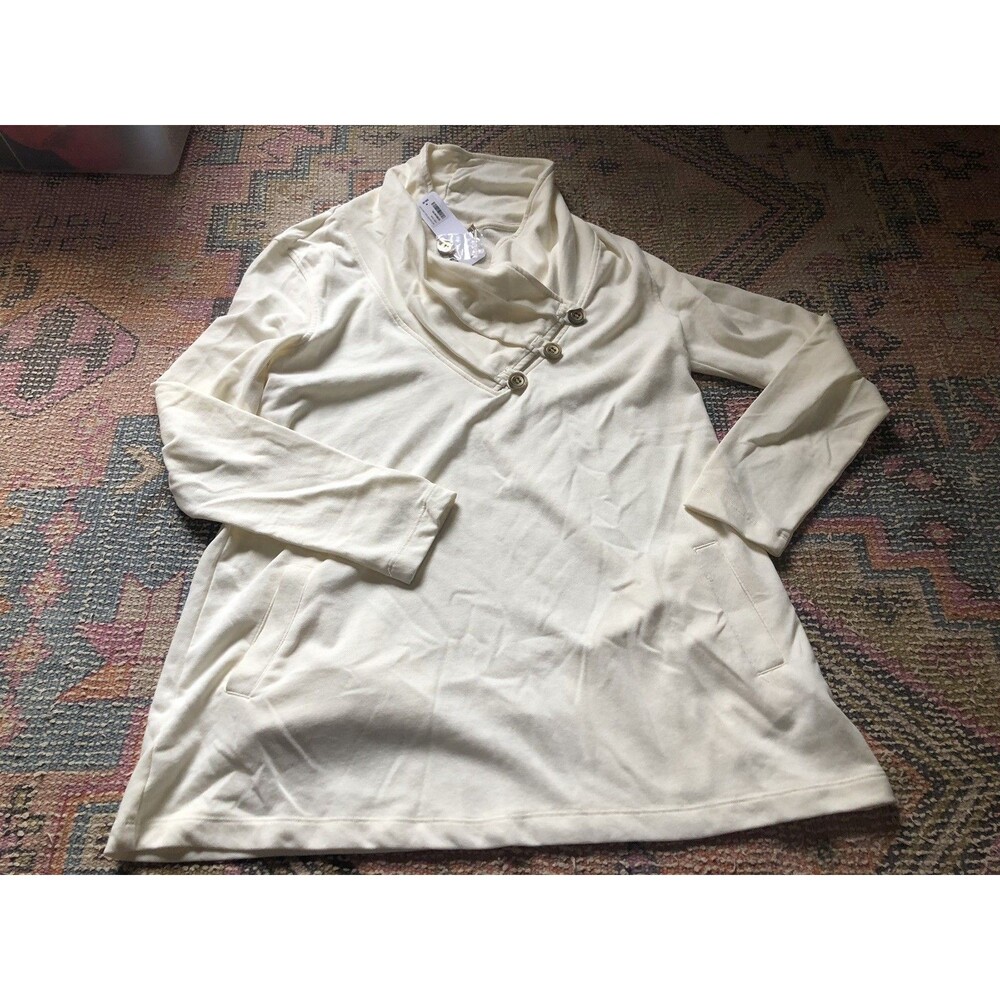 NWOT Soft Surroundings Turtleneck Tunic Pockets M
